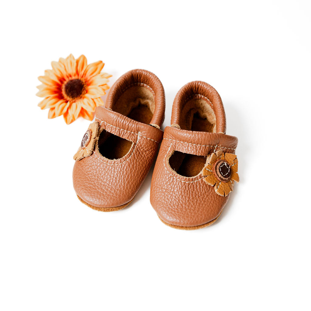 Sunflower Mary Janes Shoes Baby and Toddler– Starry Knight Design