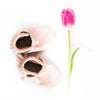 Rose Blush Leather Moccs Shoes Baby and Toddler handmade by Starry Knight Design