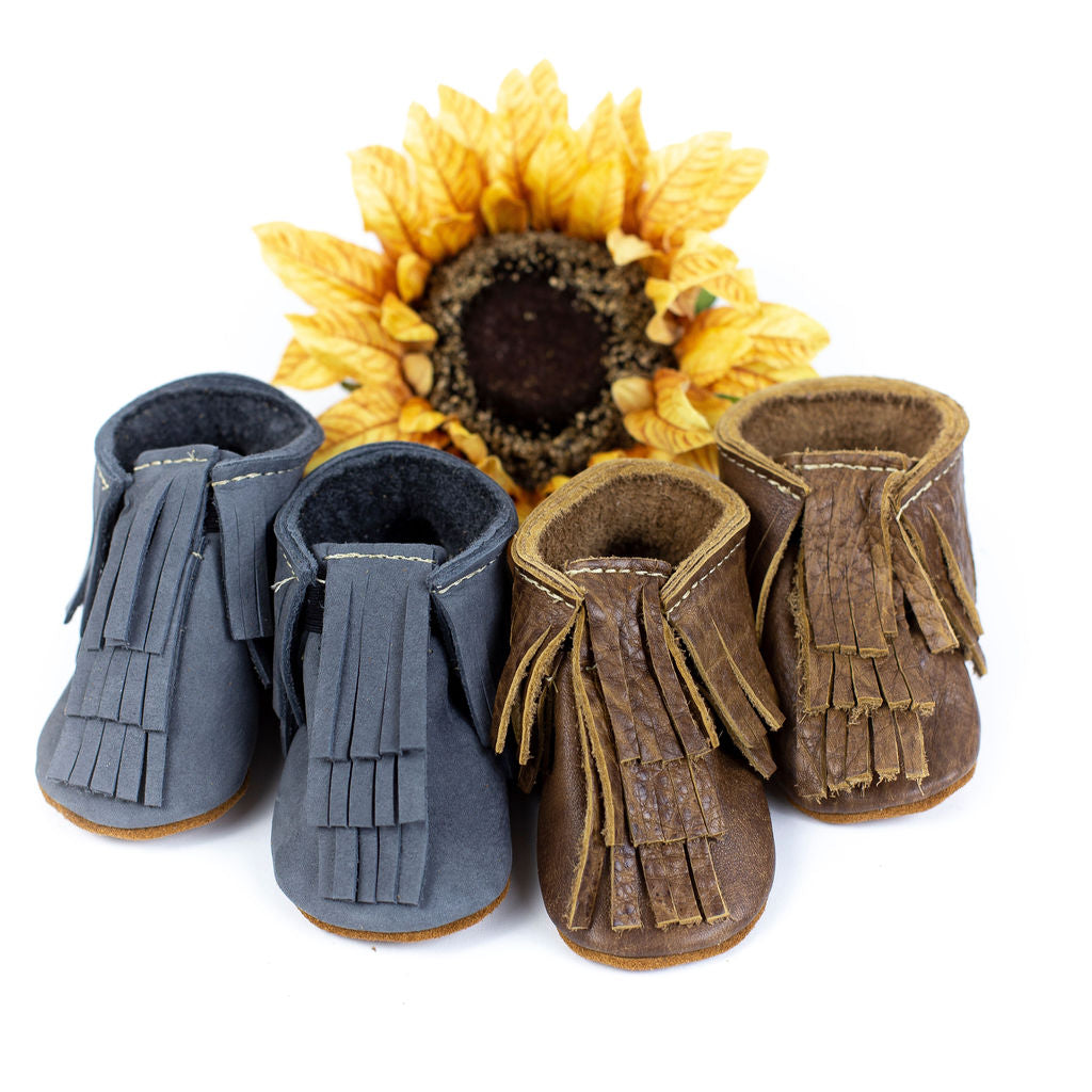 Toddler brown outlet fringe boots