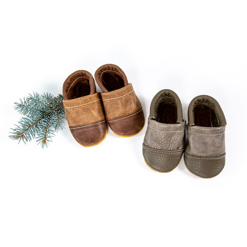 Two Tone Loafers Shoes Baby and Toddler (rust Wood)– Starry