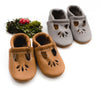 Camel Lotus T-strap Shoes Baby and Toddler handmade by Starry Knight Design