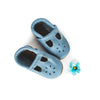 Big Sky Blue T-Strap Shoes Baby and Toddler handmade by Starry Knight Design